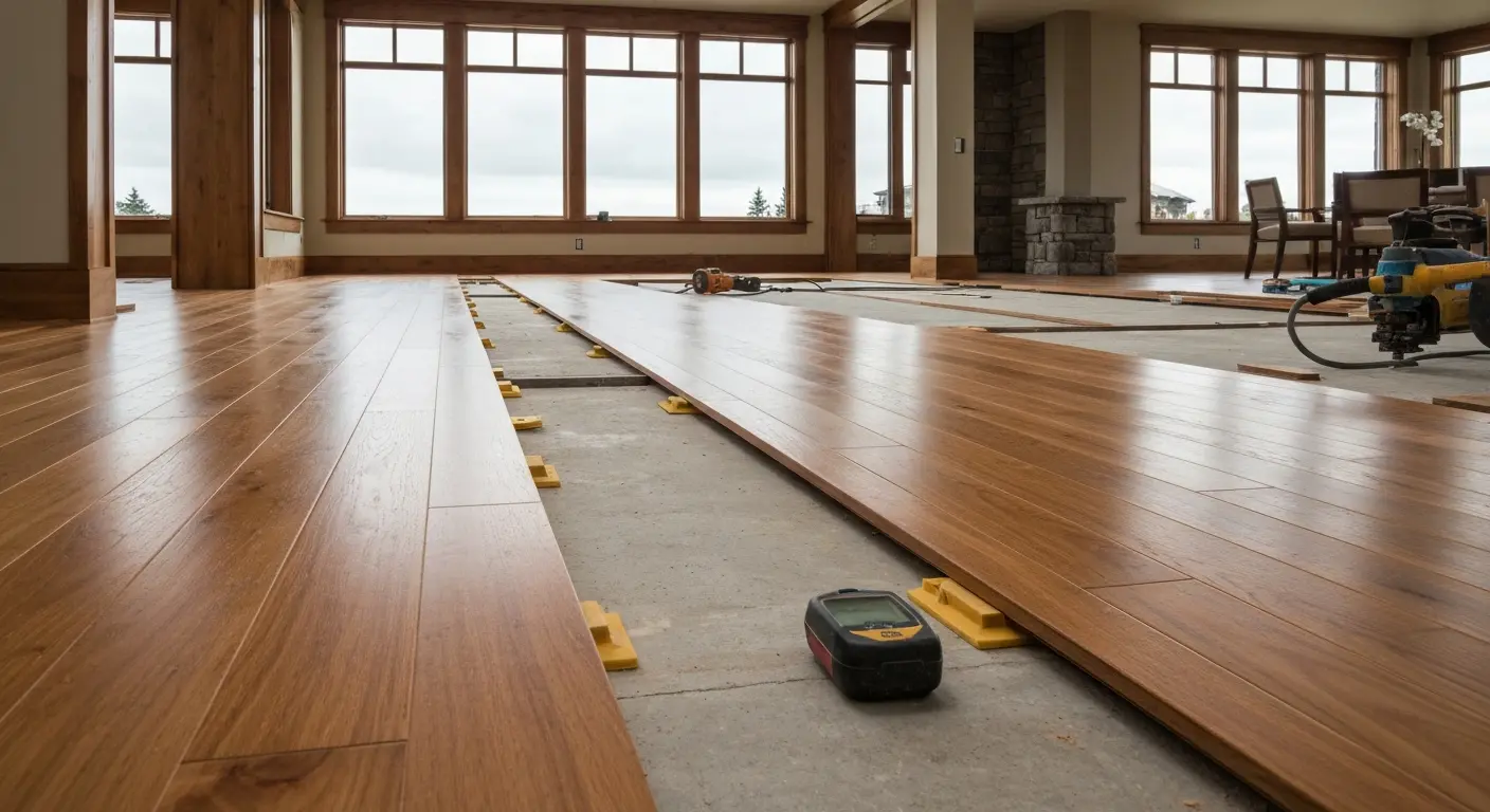 Engineered hardwood flooring project