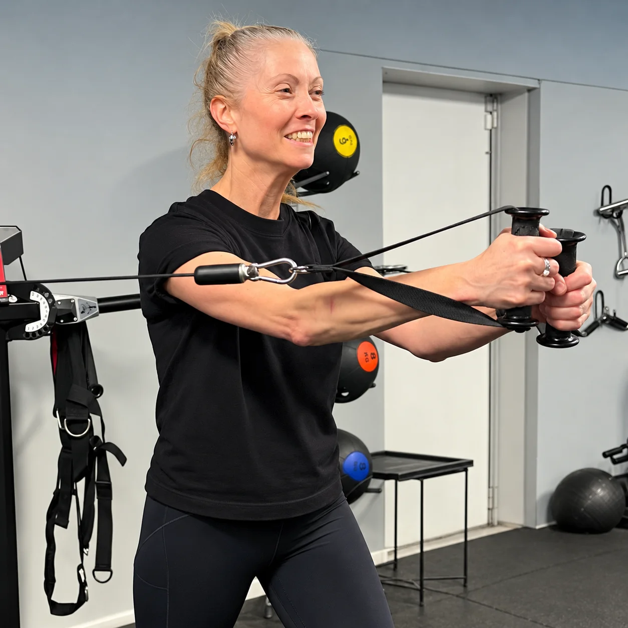 Personal training in de fitnessruimte van Flexercise Treatments in Breda