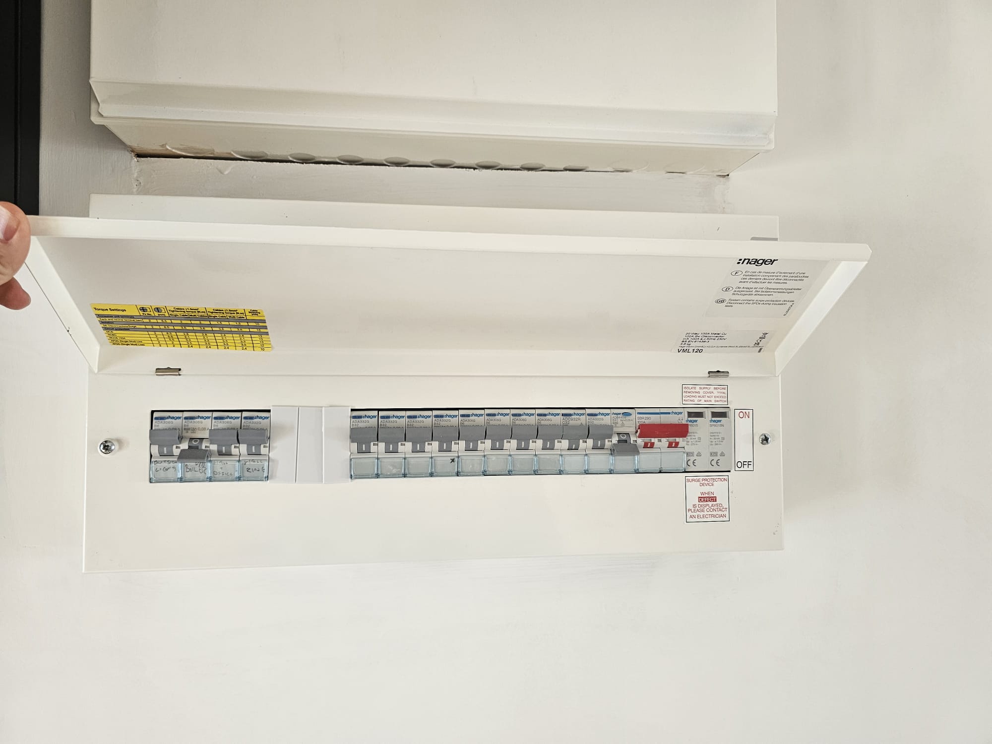 Consumer unit installation by Clevedon Electric, North Somerset