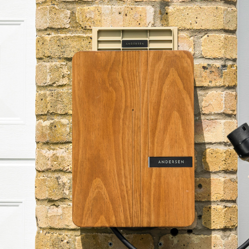 Electric car charging on home driveway