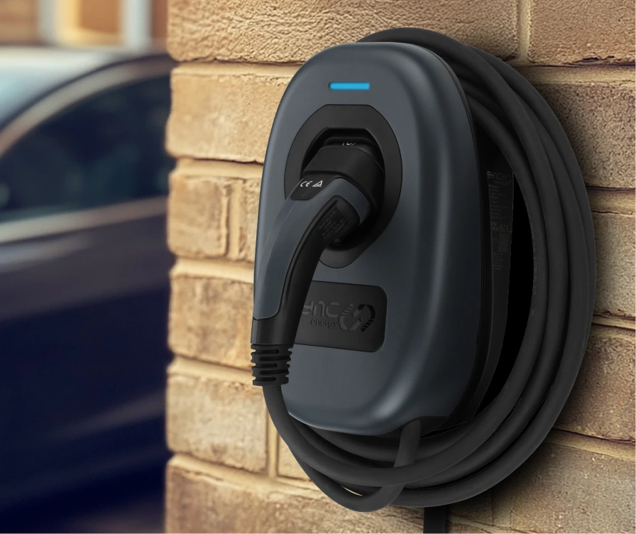 Sync Energy Tethered EV charger fitted in North Somerset