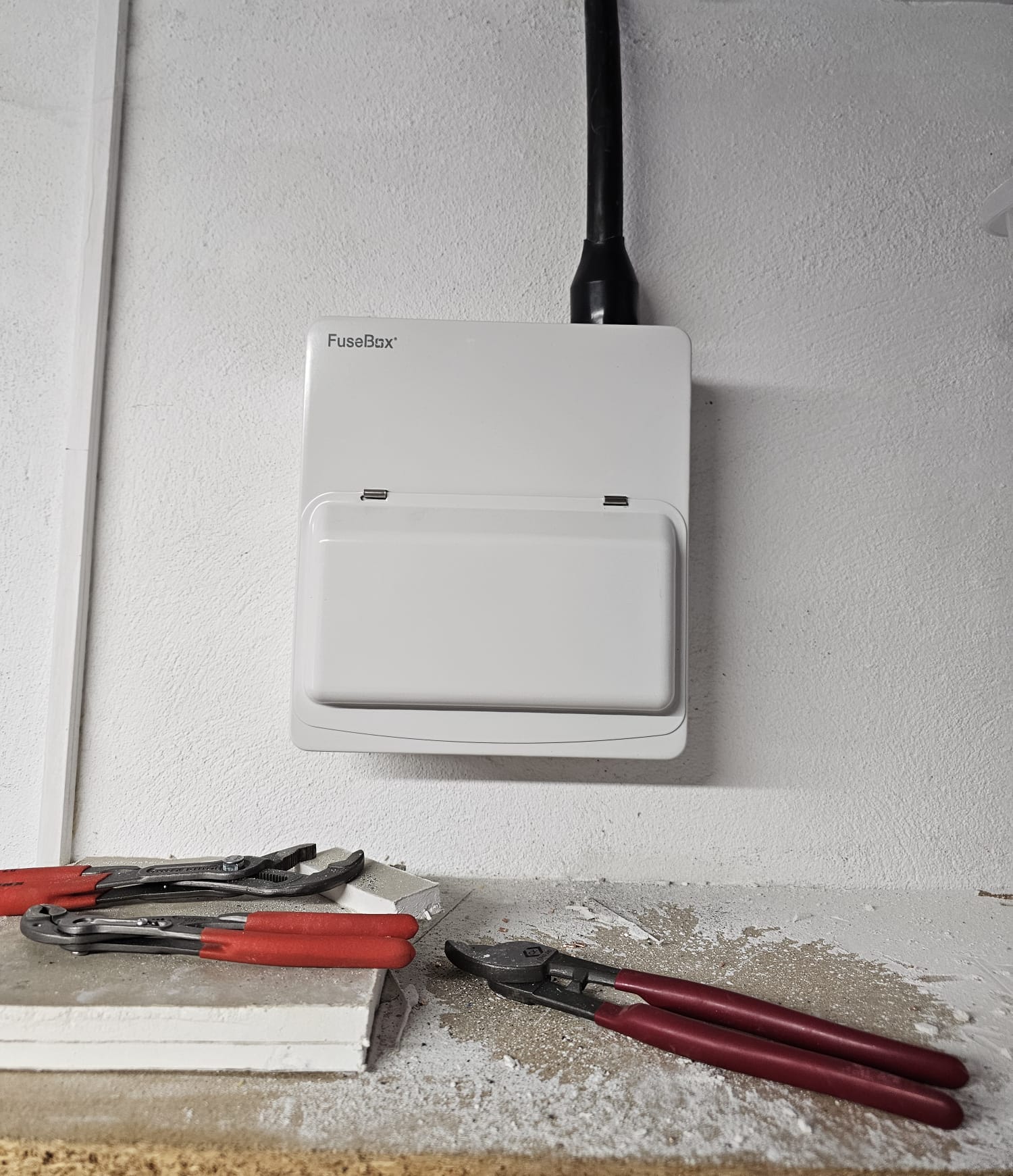 Consumer unit with a new EV charger circuit added
