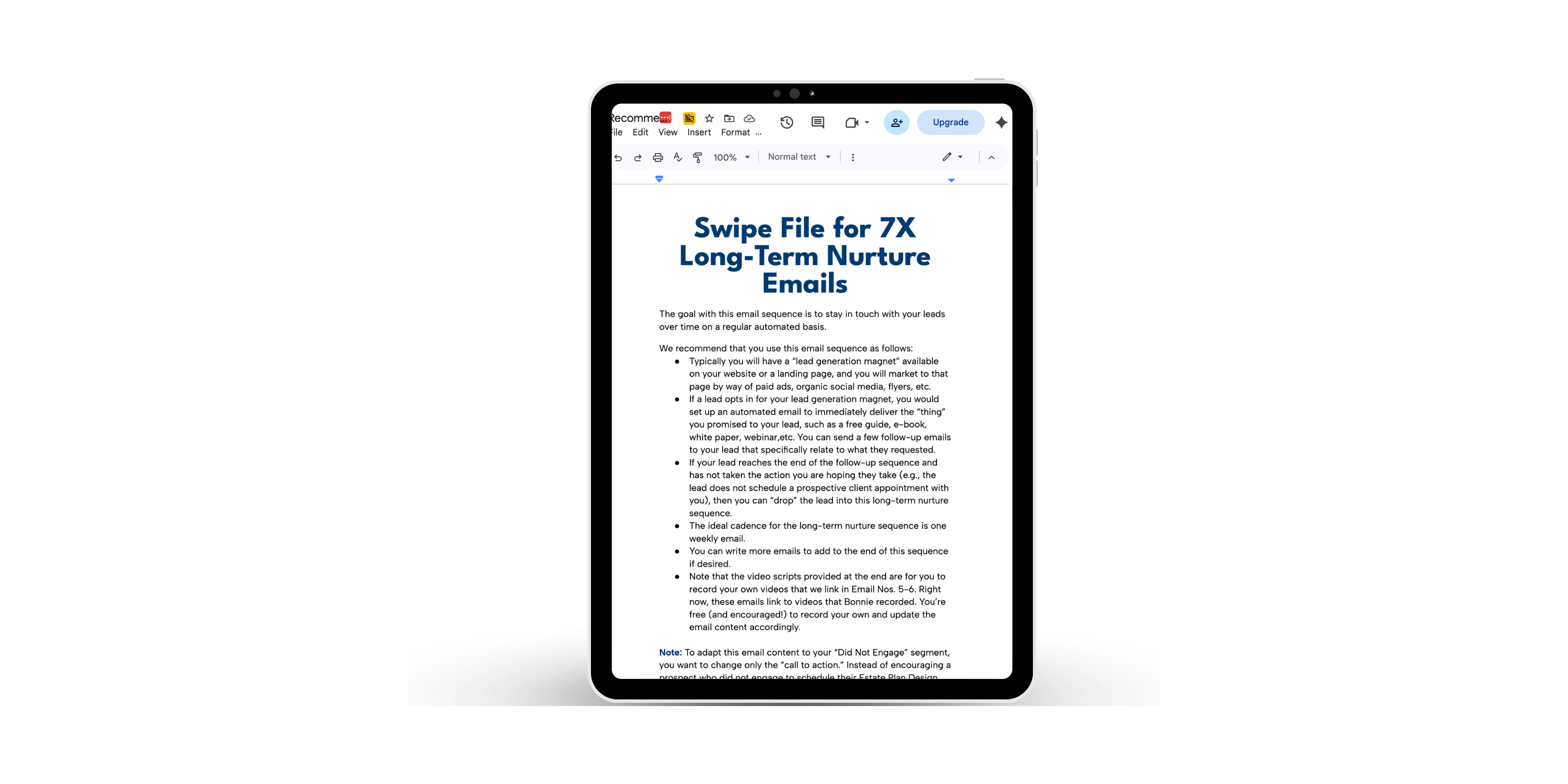 The 7X Long-Term Nurture Email Swipe File