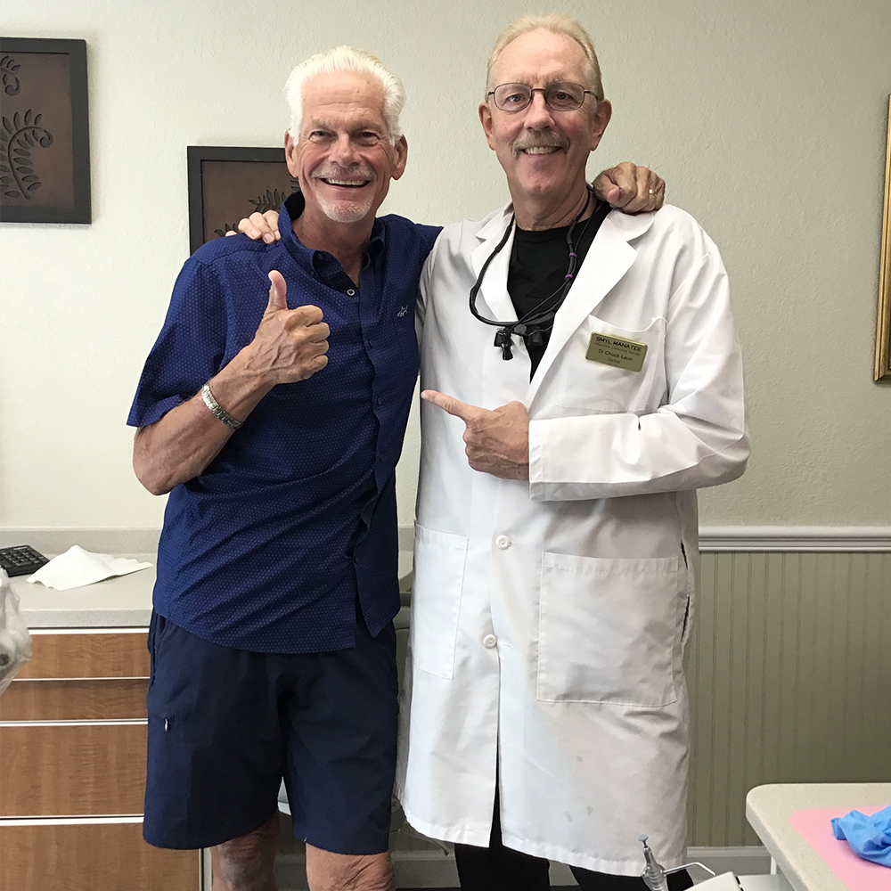 Happy patient at Smyl Manatee