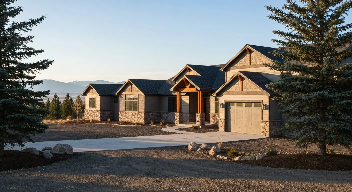 Custom home in Clancy