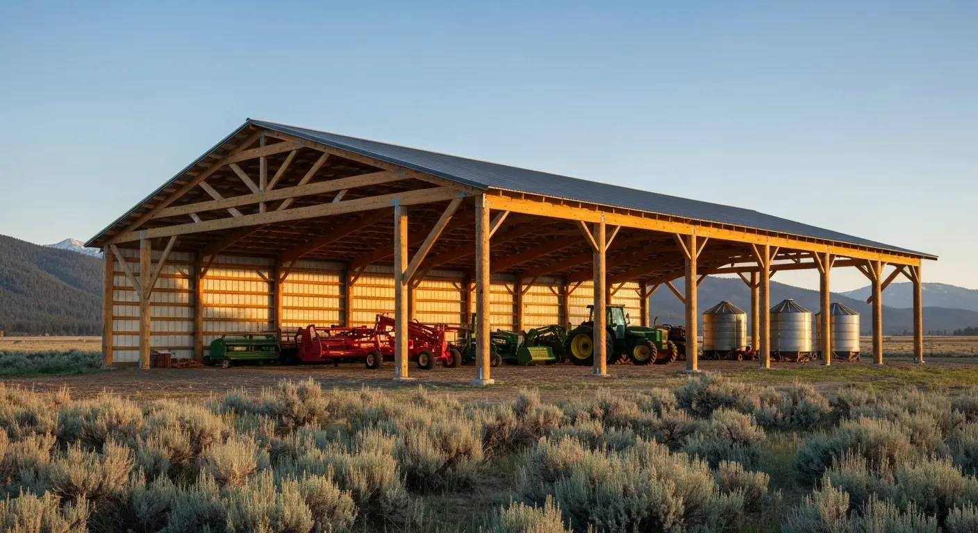 Agricultural pole building