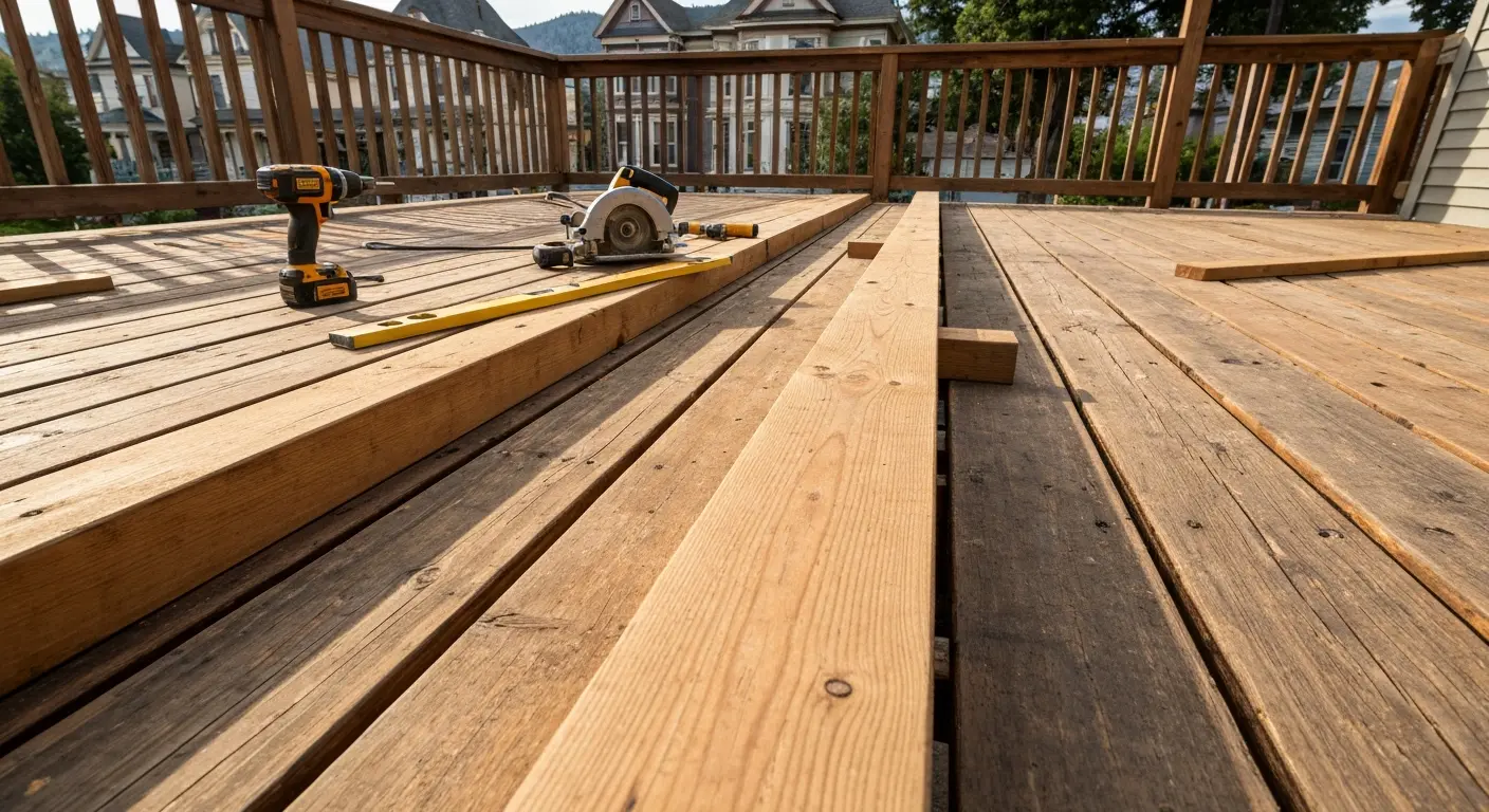 Deck repair work