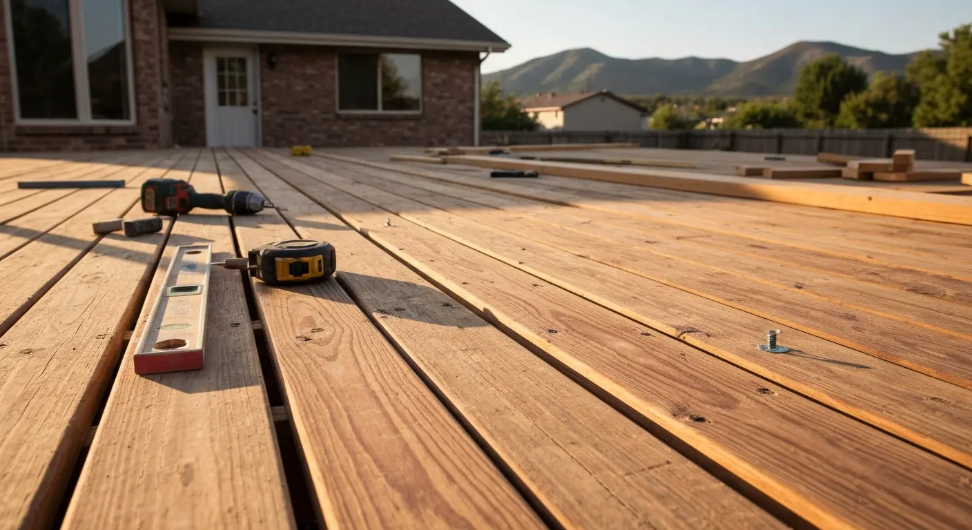 Deck repair work in Helena