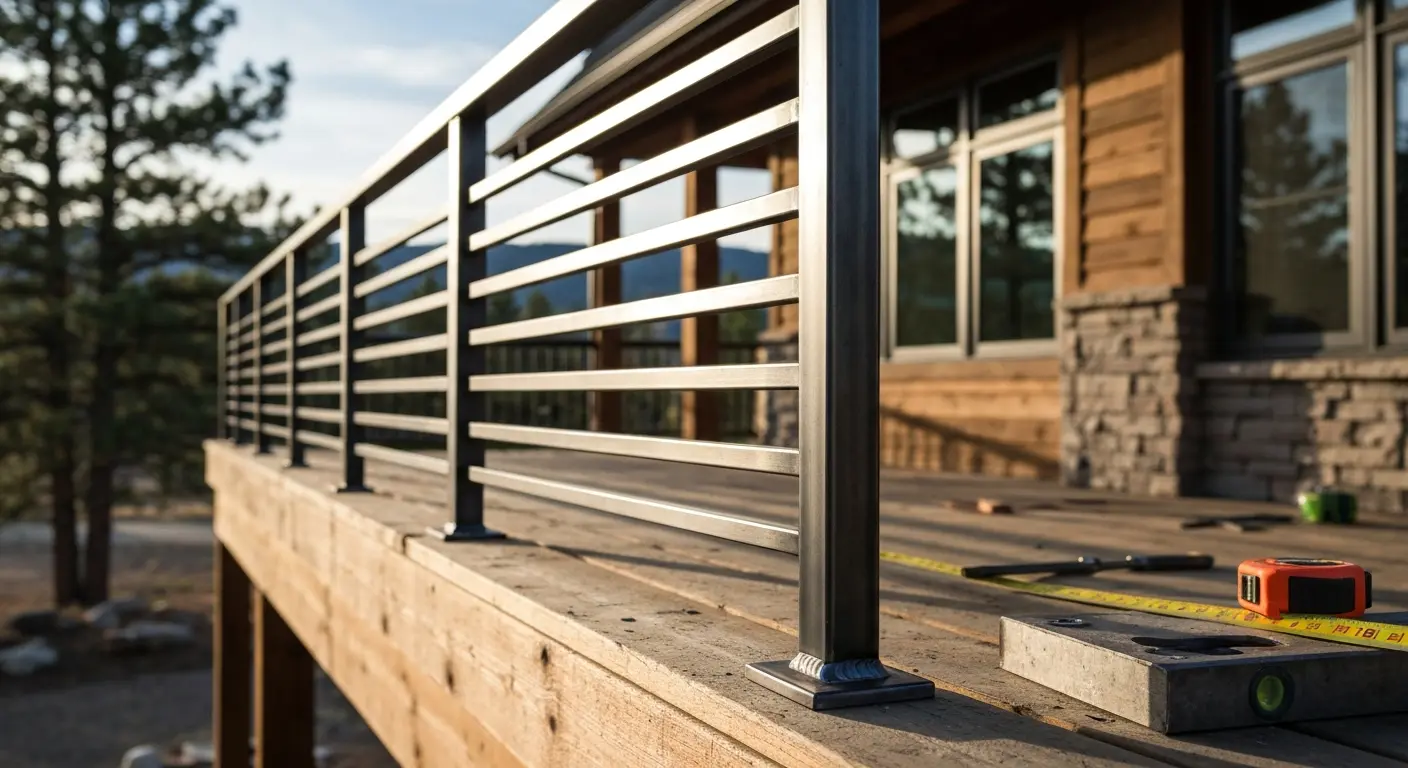 Custom deck railing