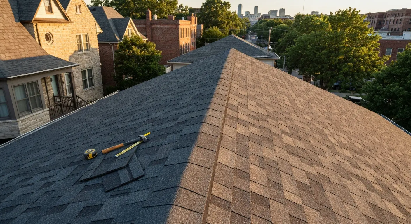 Asphalt shingle roof project in Helena