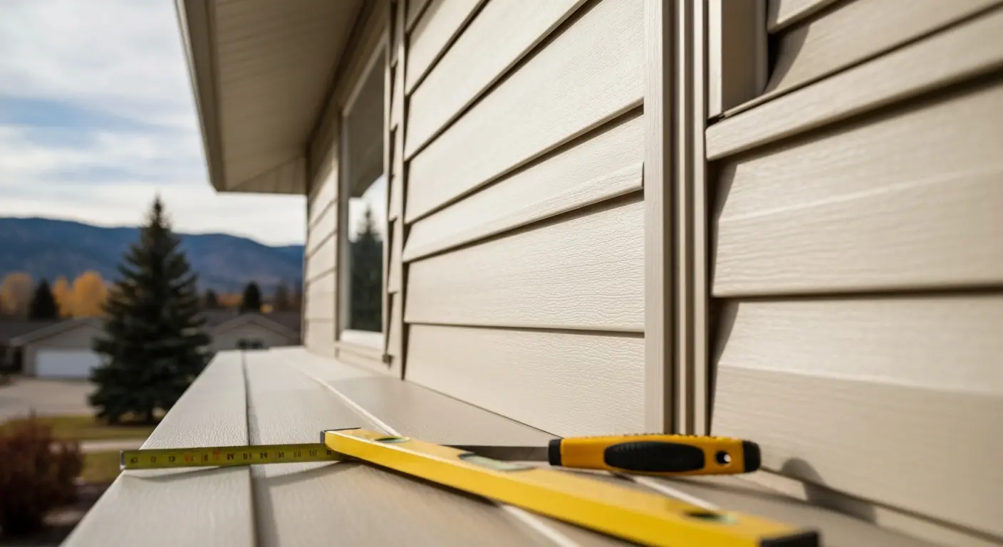 Custom vinyl siding installation