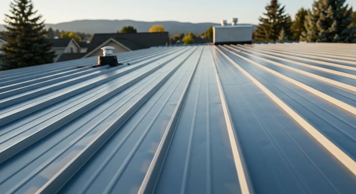 Standing seam metal roof installation