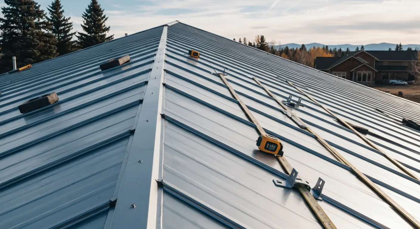 Metal roofing installation
