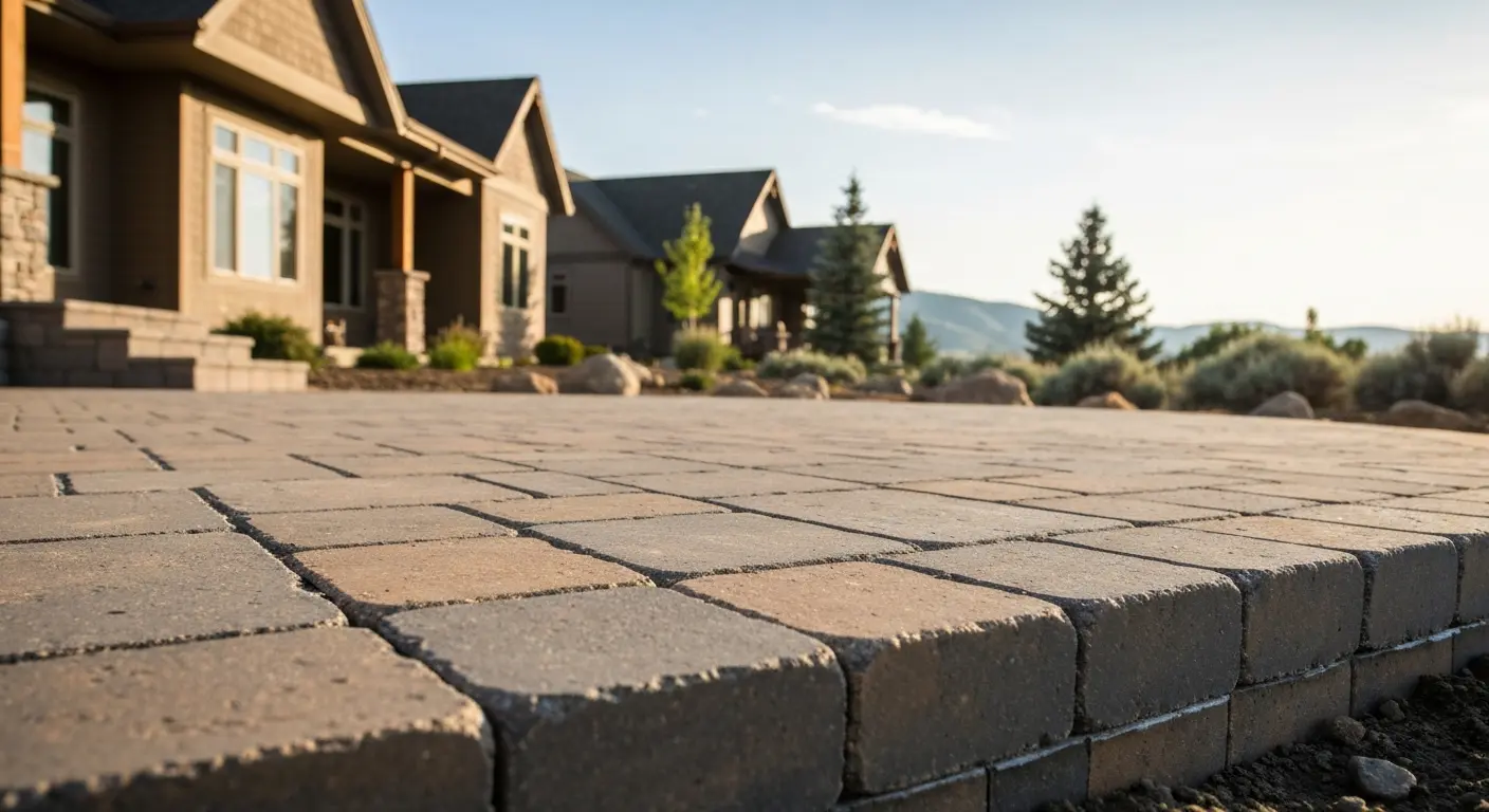 Paver patio installation