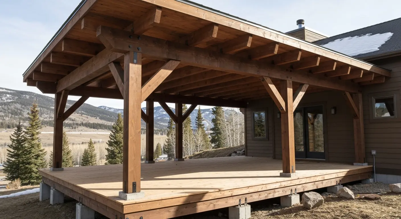 Covered deck structure