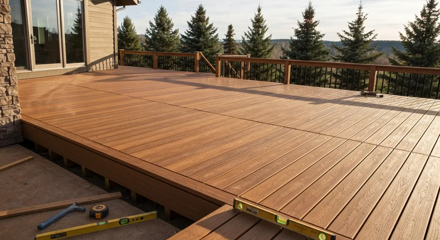 Composite deck installation