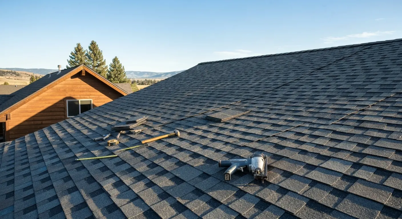 Asphalt shingle installation