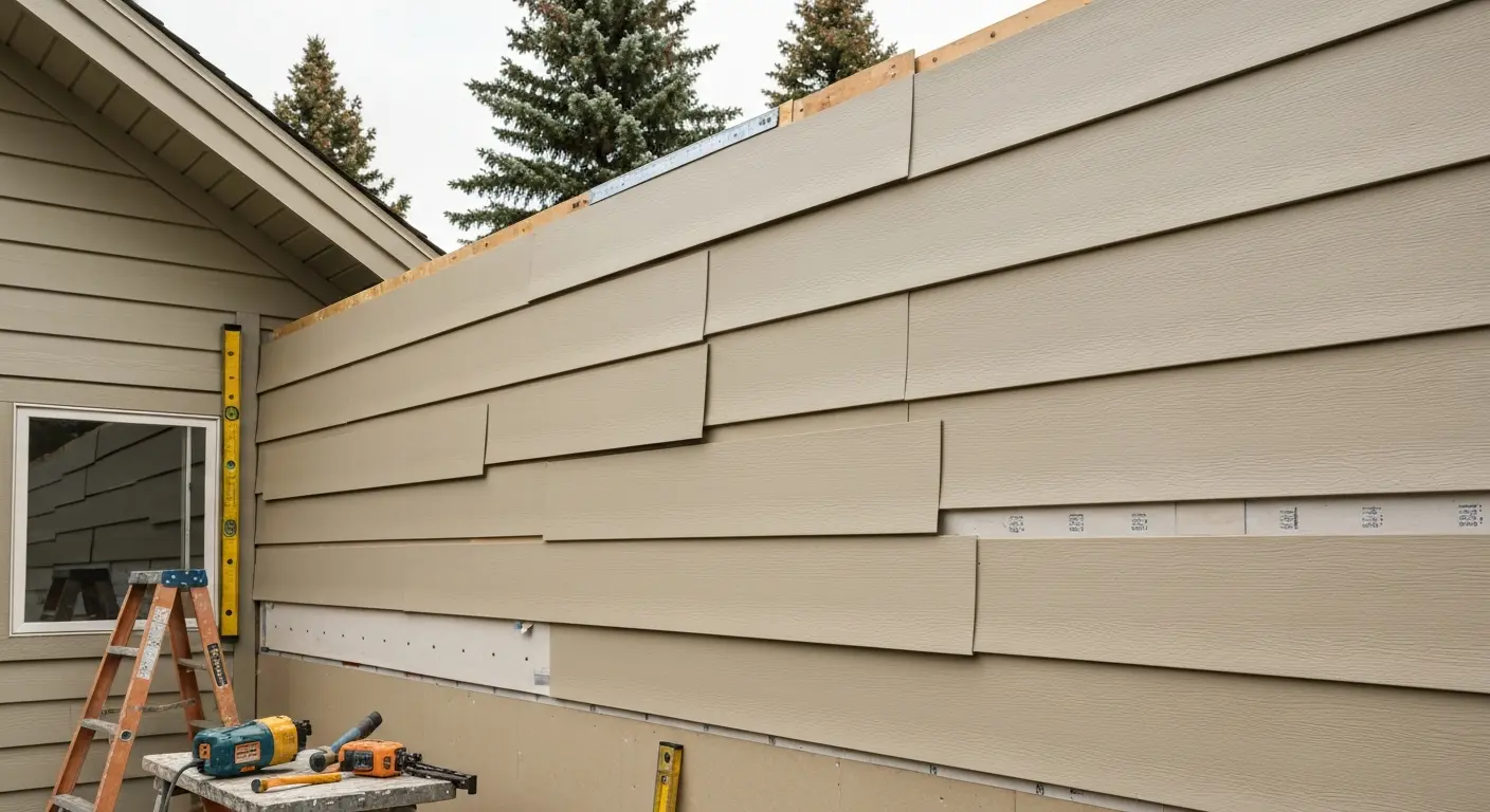 Siding repair and replacement work