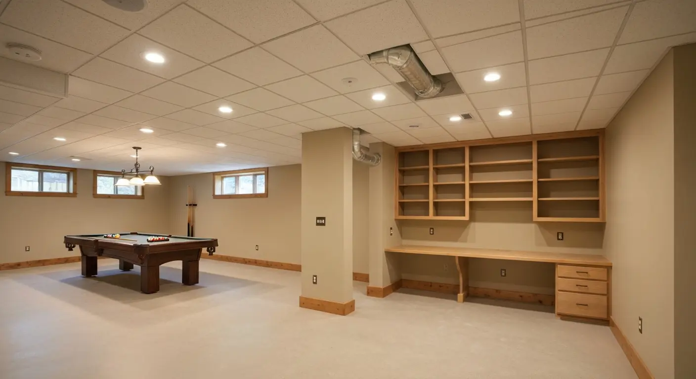Basement finishing and room addition project