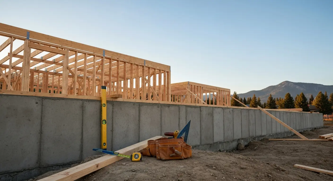 Foundation and framing construction