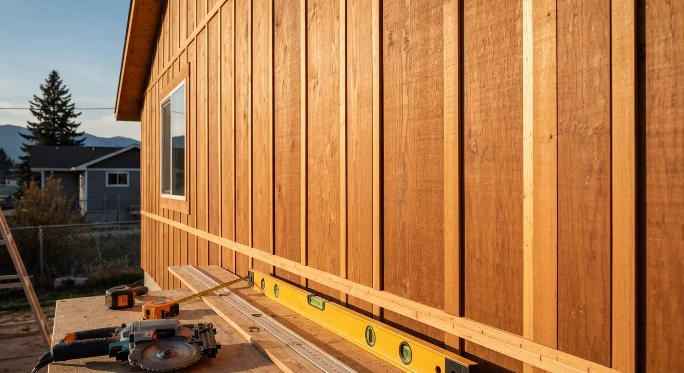 Wood siding installation in Helena