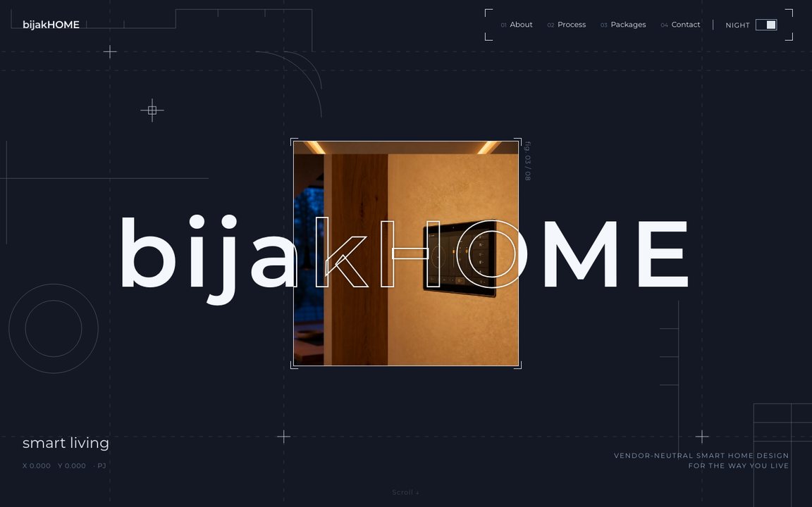 Bijak Home smart home design consultancy website
