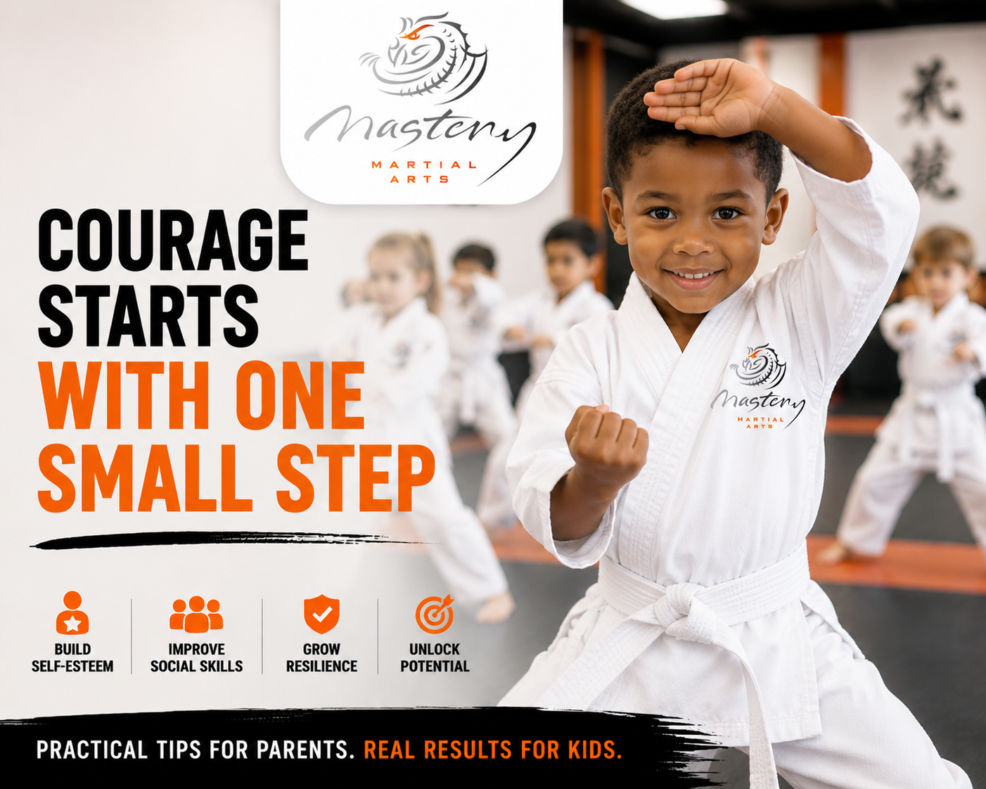 Young martial arts student practicing courage, confidence, and resilience through martial arts training. Young martial arts student practicing courage, confidence, and resilience through martial arts training.