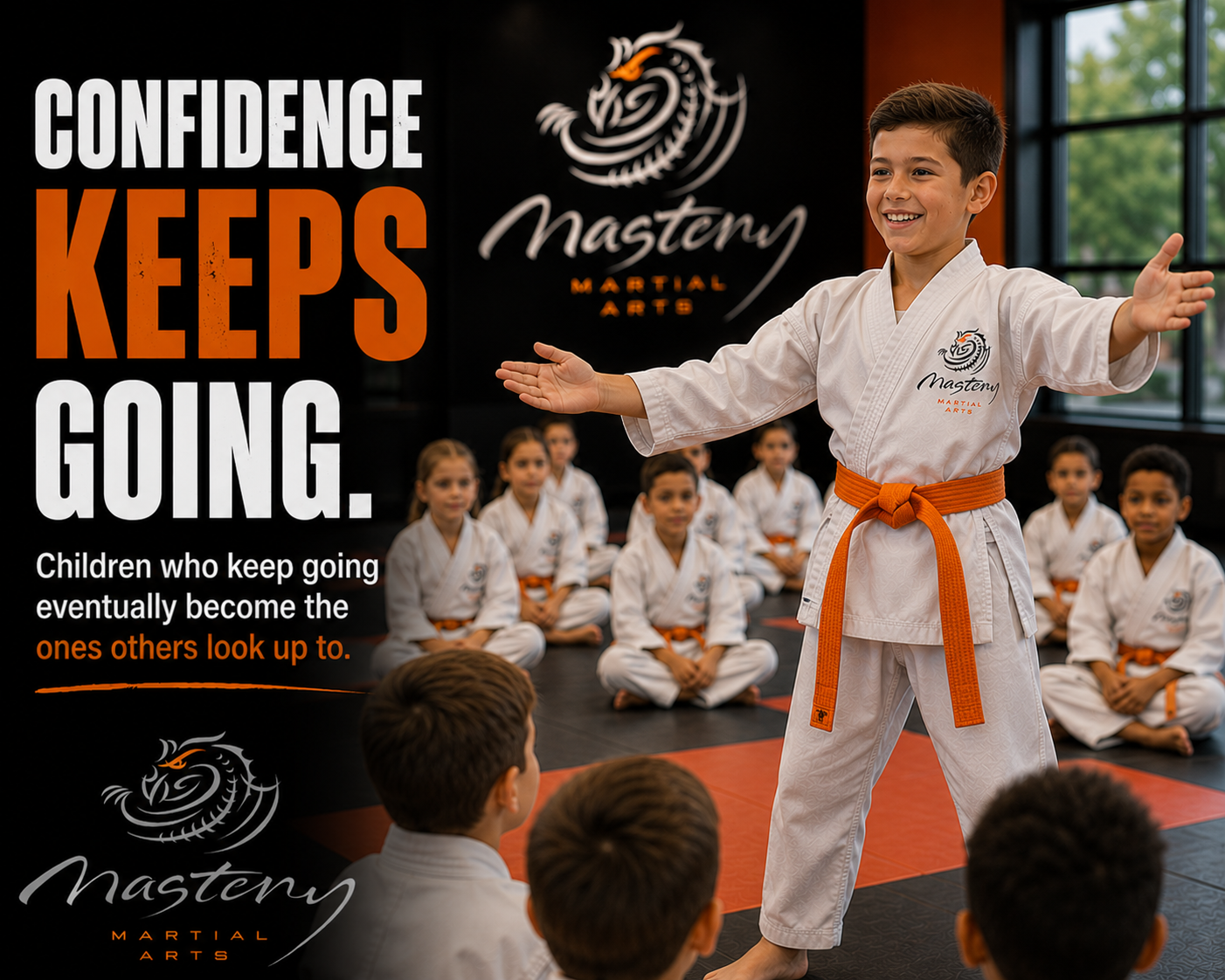 Martial arts student reflecting on progress from white belt to higher rank.