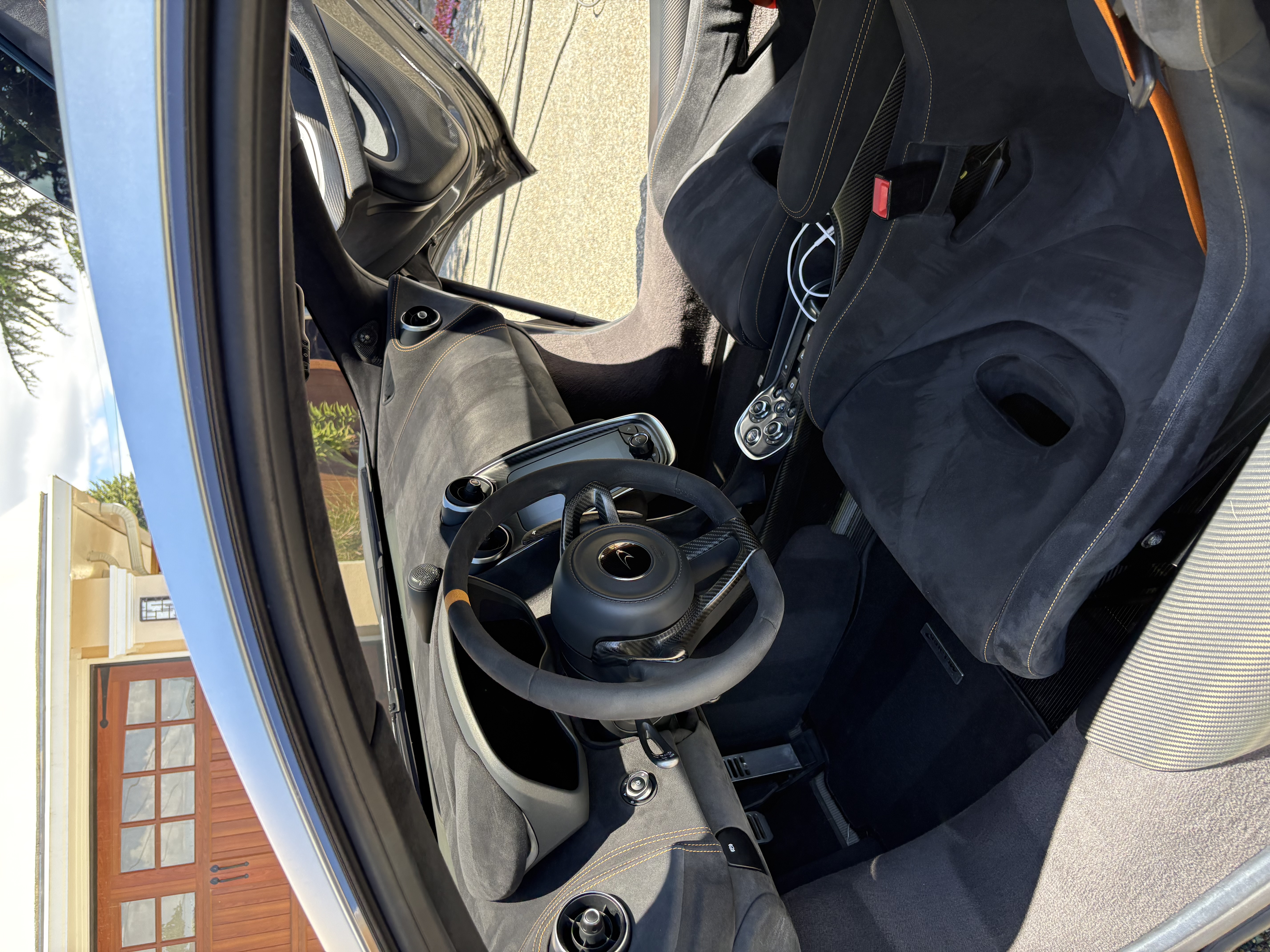 McLaren interior detail and leather conditioning