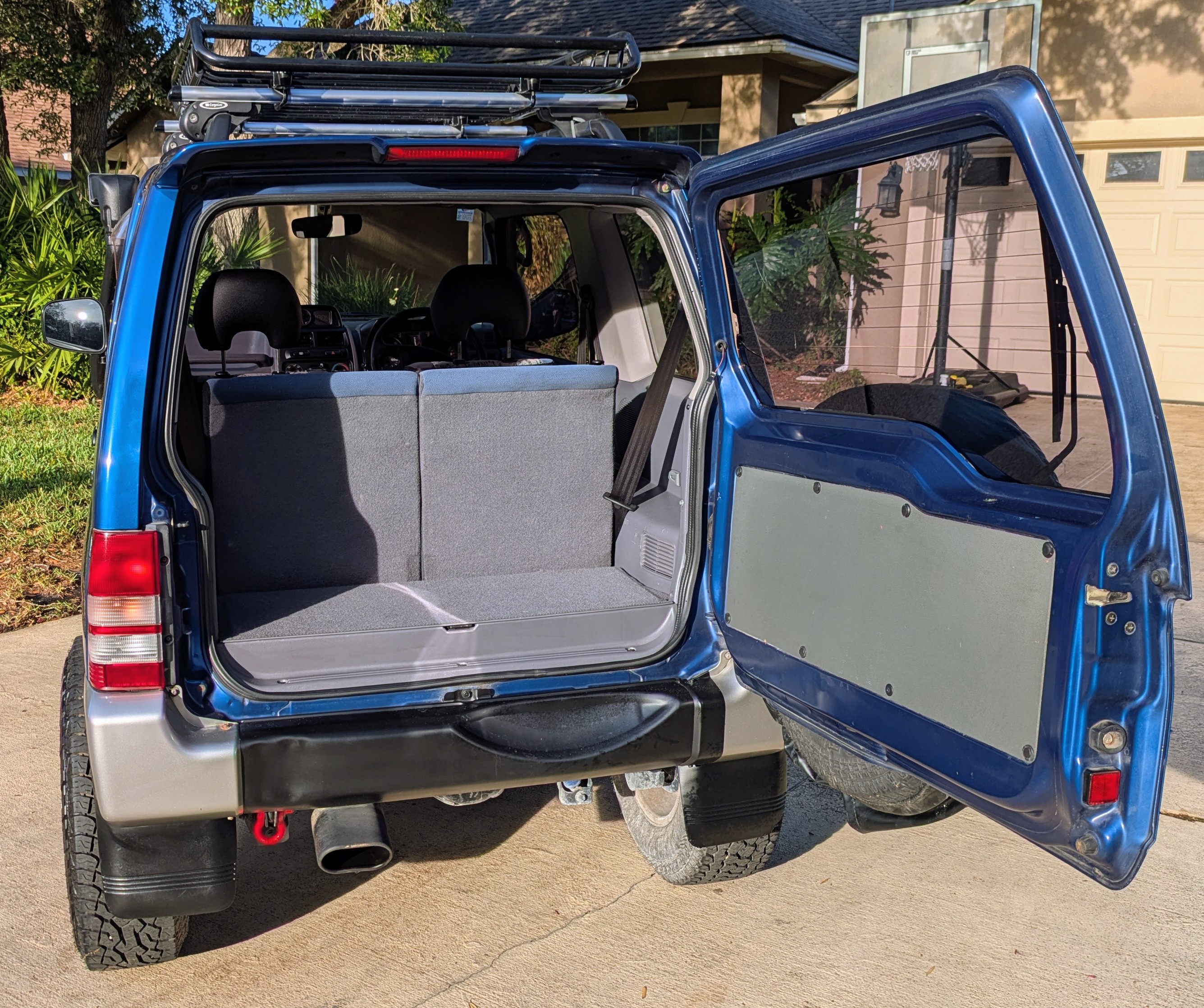 Rear — tailgate open
