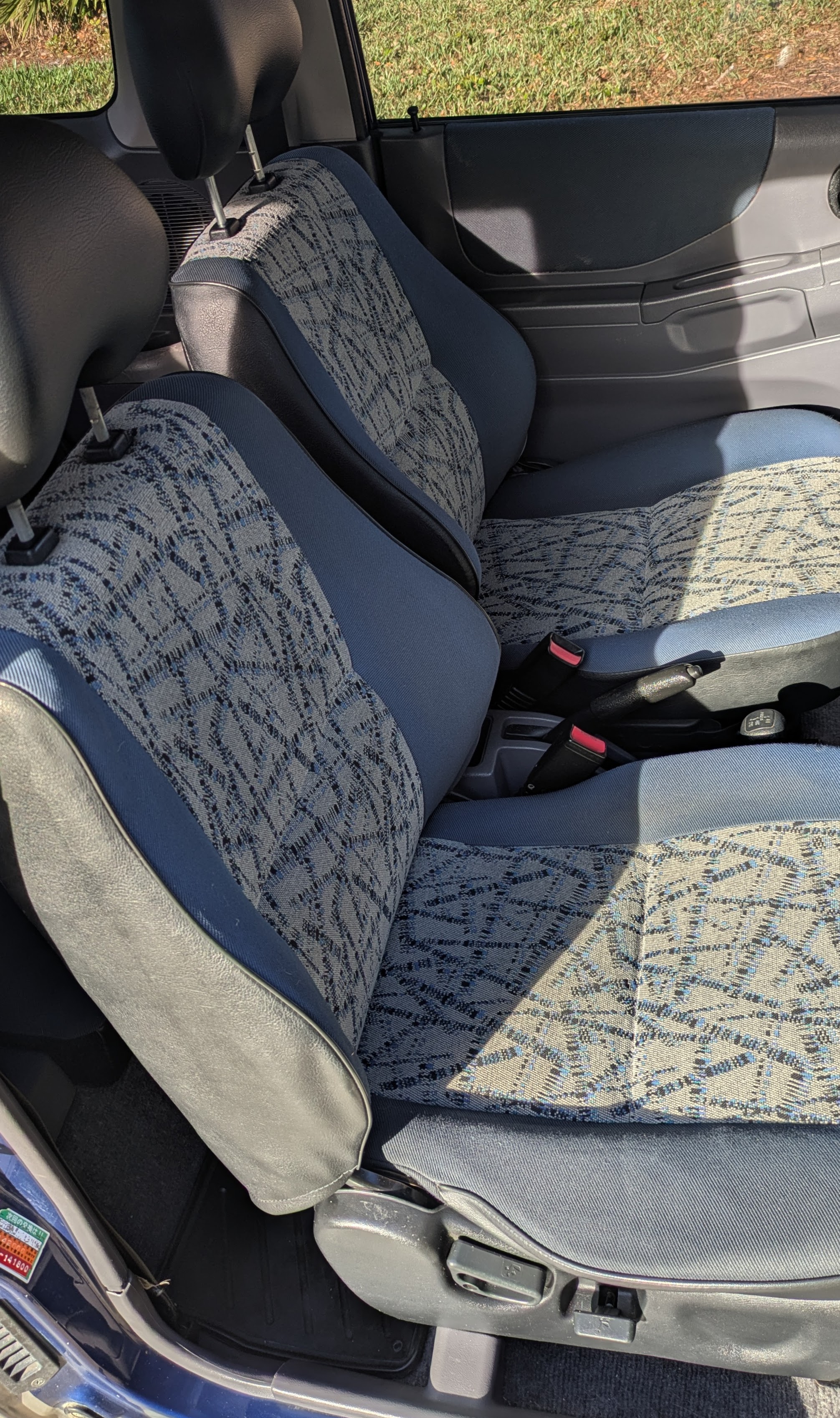 Front and rear seats