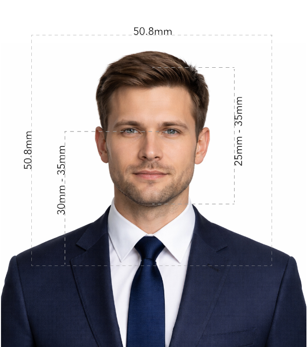 Strict dimensions for passport photos Strict dimensions for passport photos