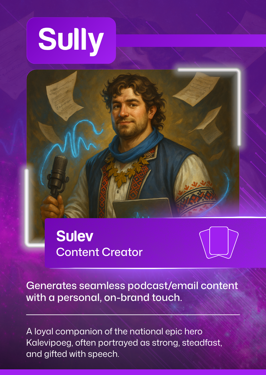Sulev, Content Creator