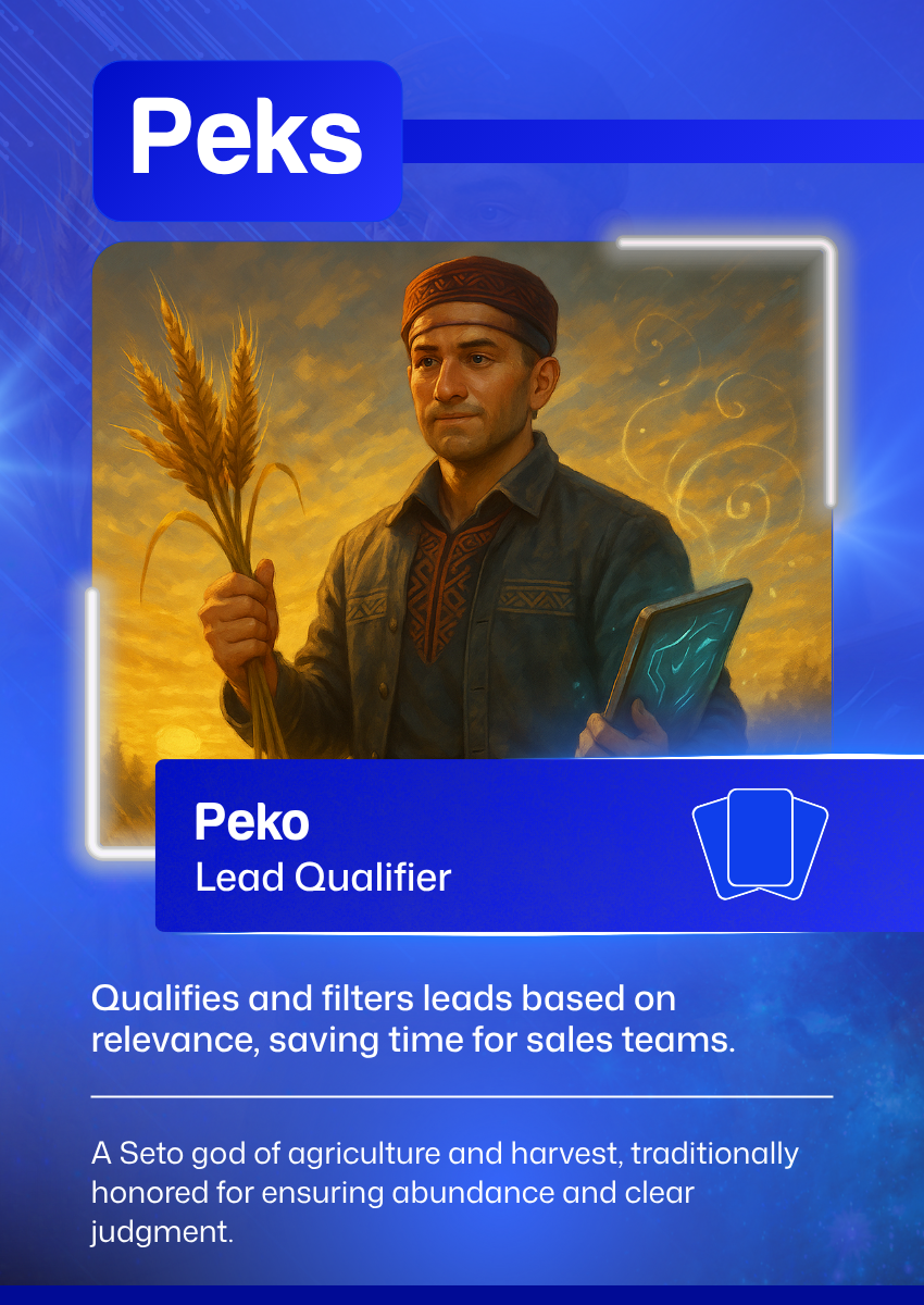 Peko, Lead Qualifier