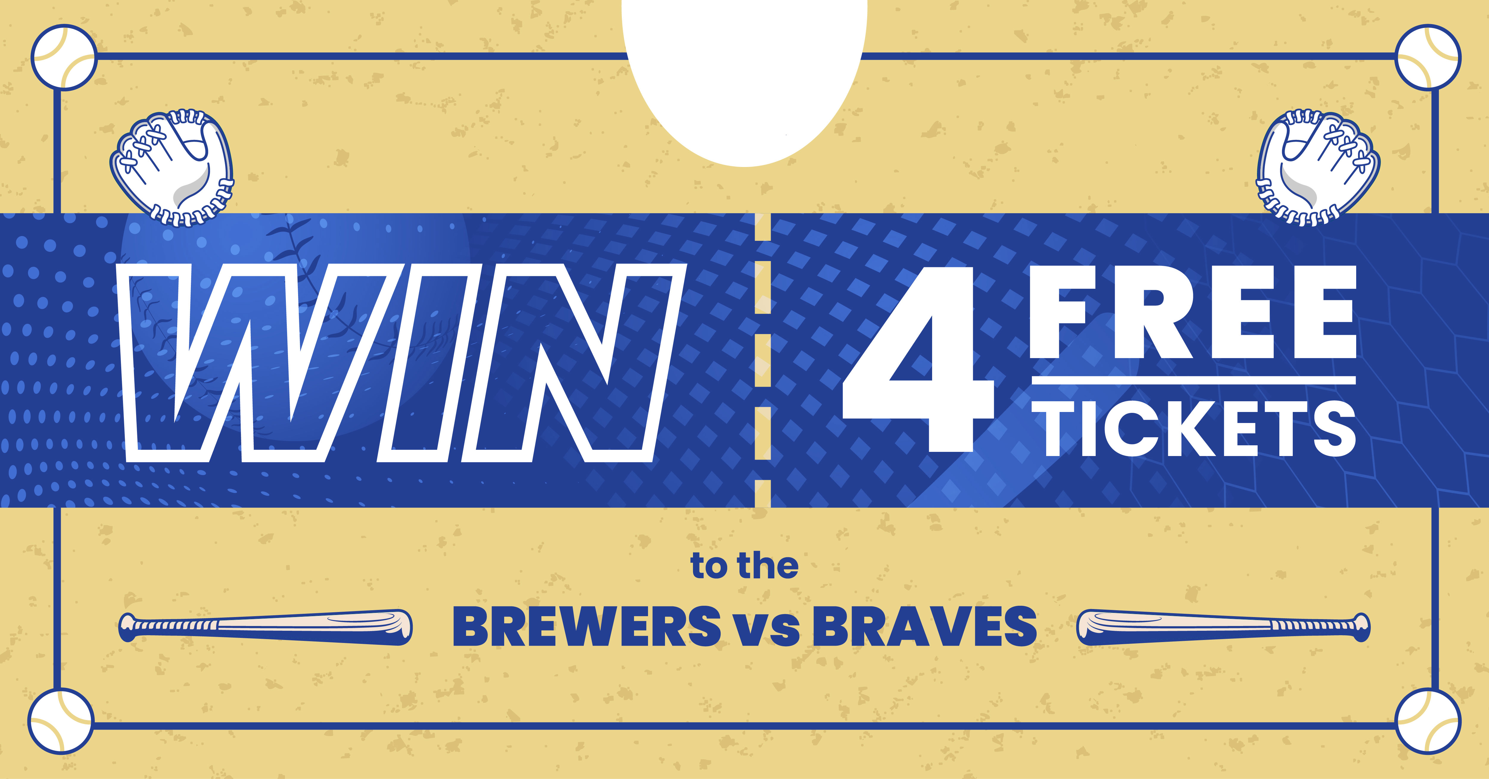 Giveaway: Win 4 Tickets to theBrewers vs Braves