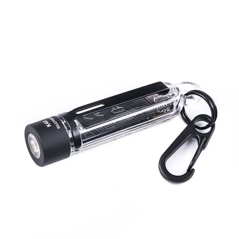 K40 multi light source keychain flashlight