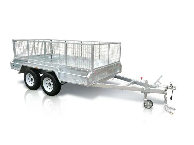 12x6 tandem axle trailer with mesh cage