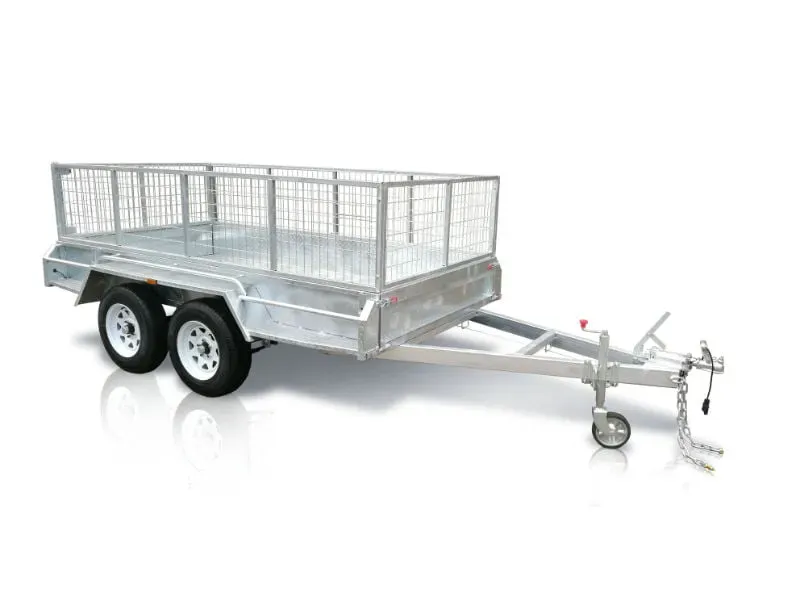10x6 tandem axle trailer with tall mesh cage
