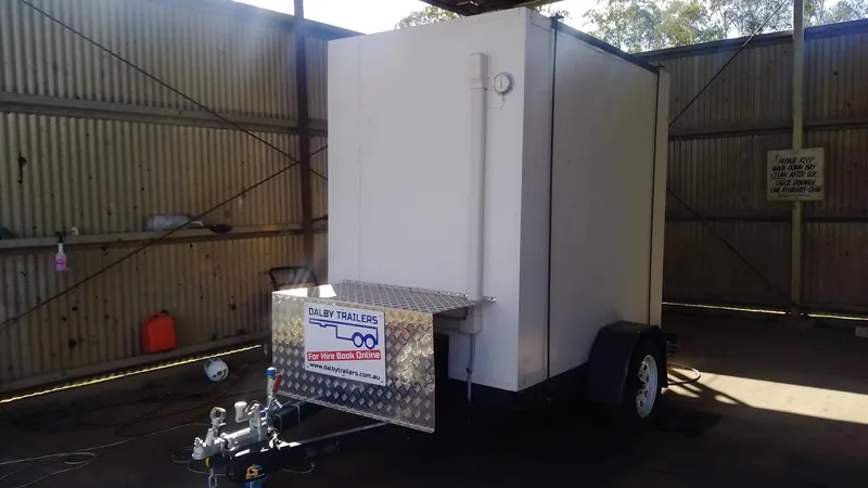 White 8x5 cold room trailer, single axle