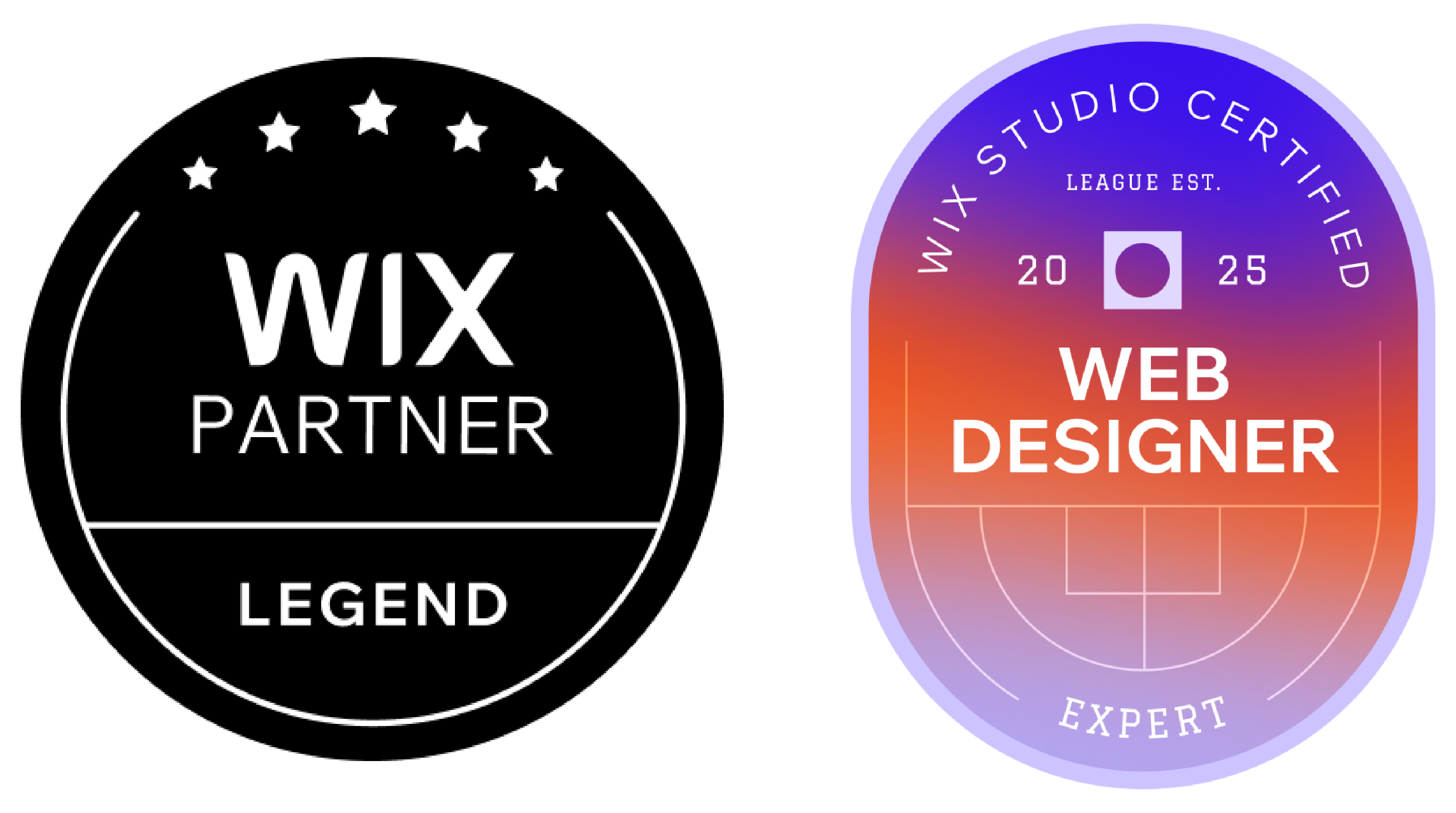 Certified as Web Designer Expert and Legend by Wix Studio