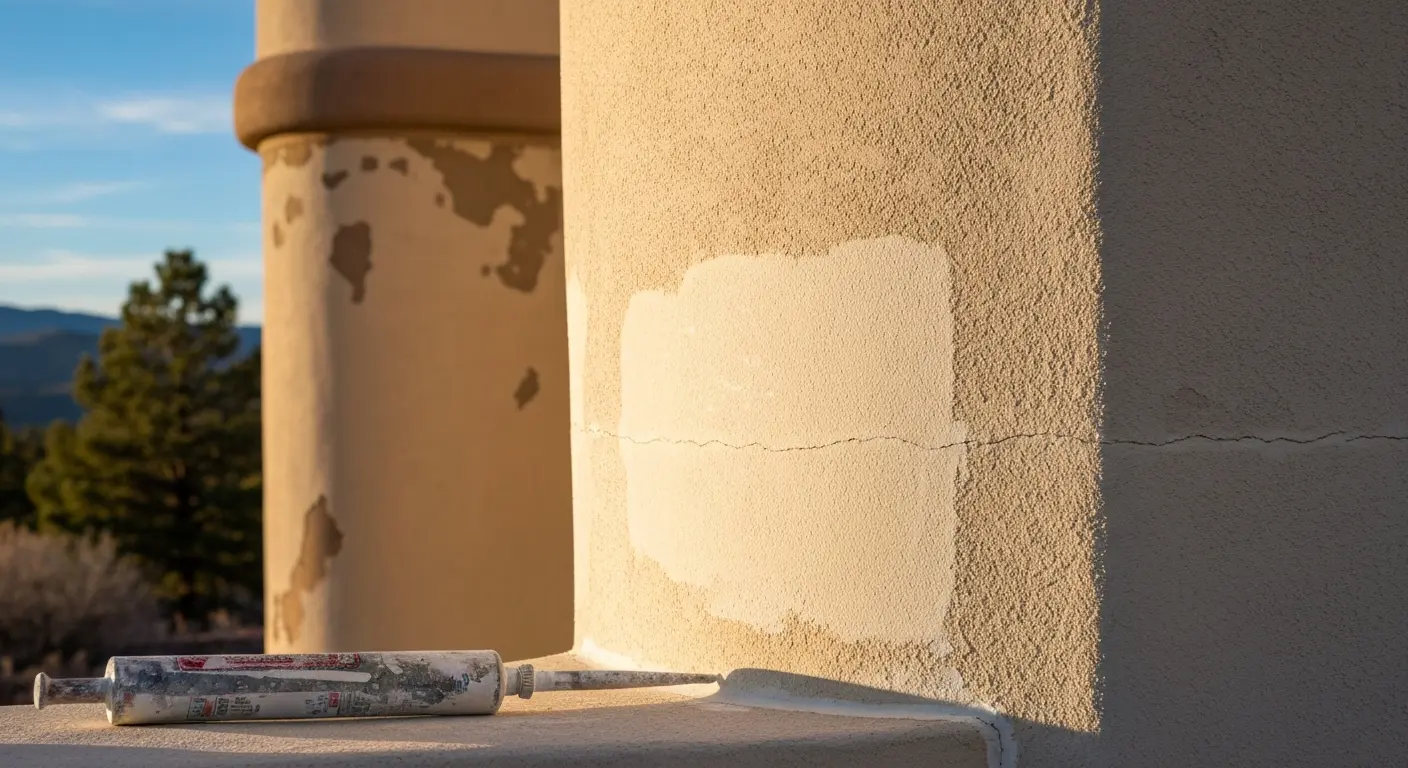 Stucco repair in Edgewood area