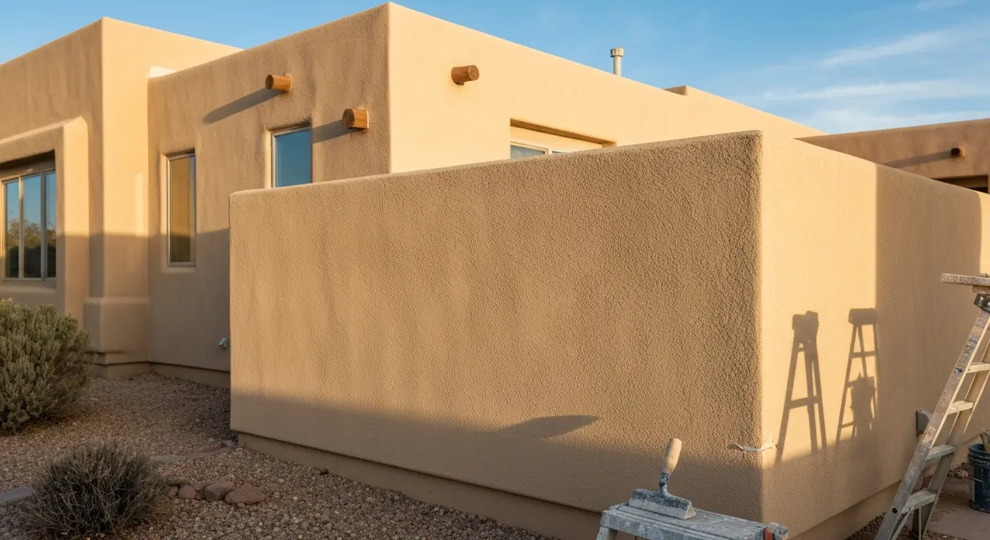 Synthetic stucco installation