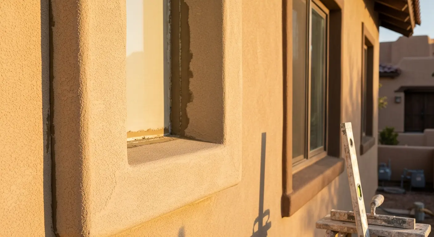 Window stucco repair