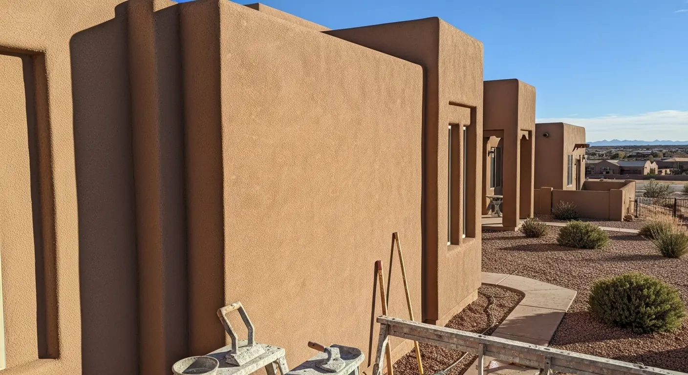 Synthetic stucco installation