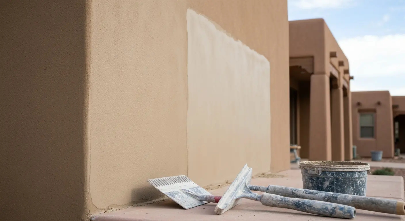 Stucco repair project