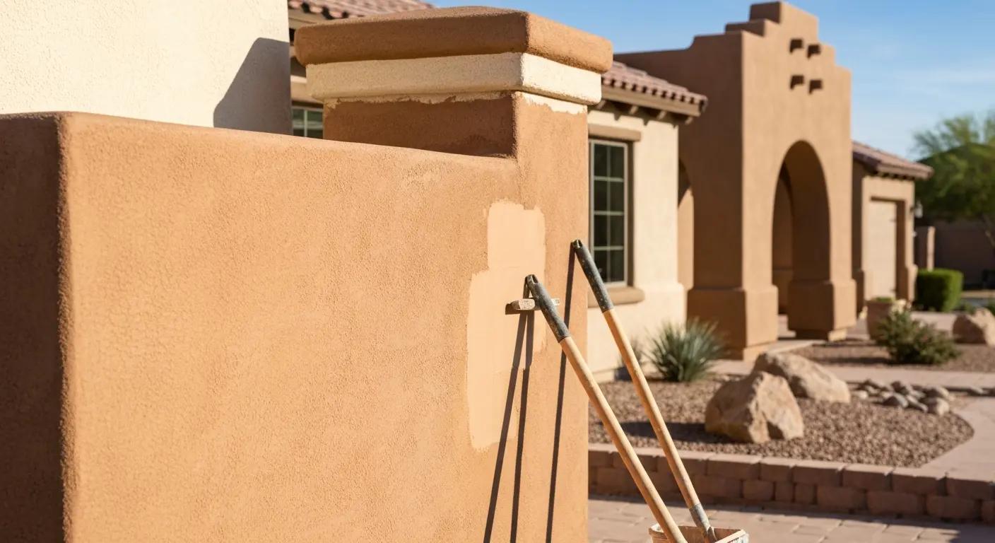 Stucco installation project