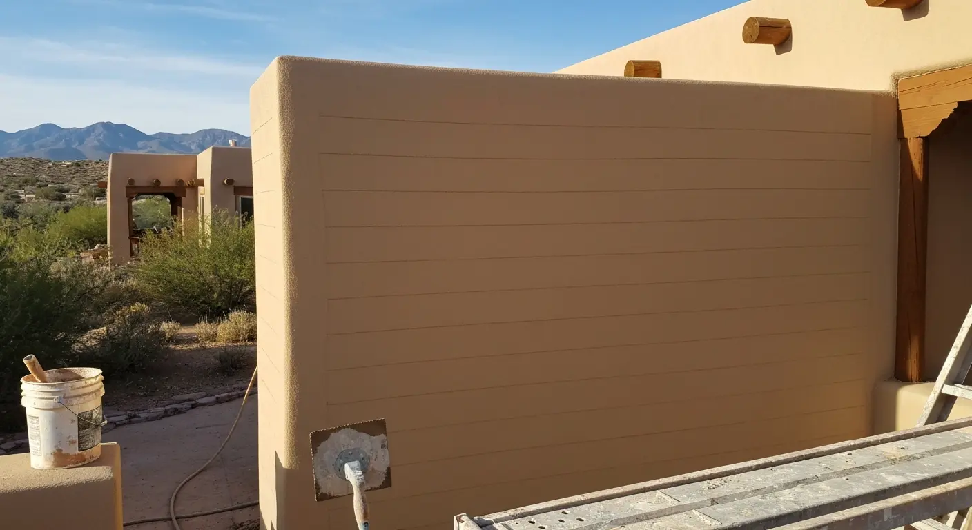 Cement stucco installation