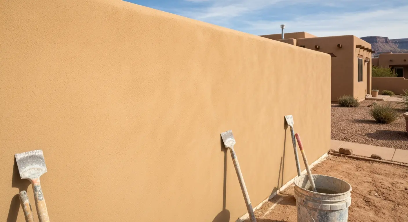 Cement stucco application