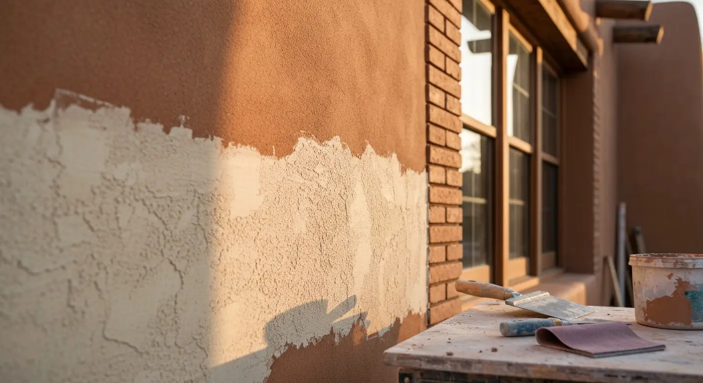 Stucco crack repair