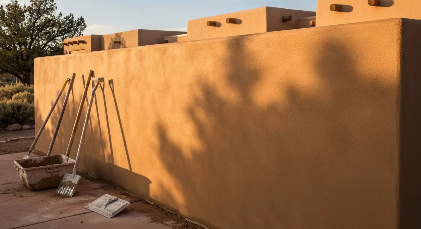Stucco installation project
